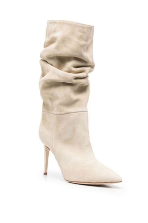 Beige calf leather suede ankle boots PARIS TEXAS | PX703XV003ANGORA